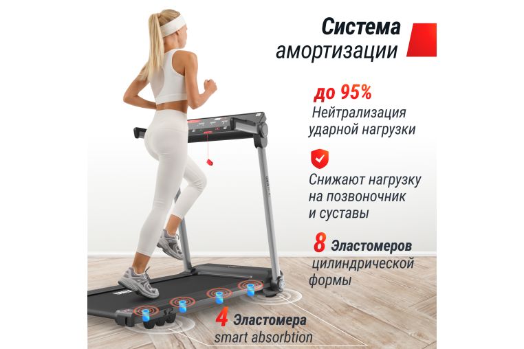 Беговая дорожка UNIX Fit Hi-tech S2 Metallic фото 7
