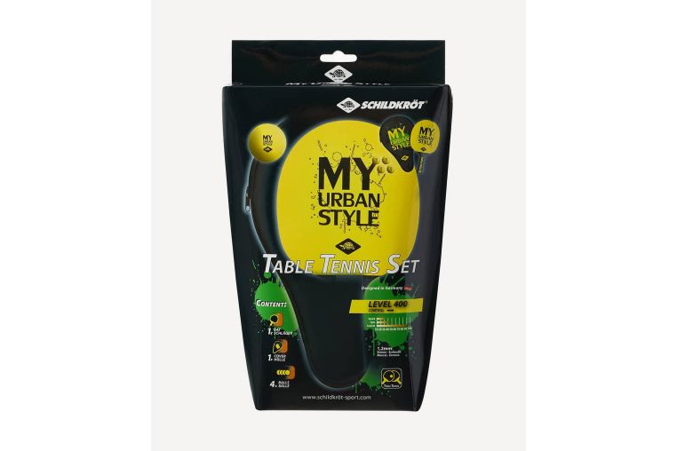 Набор для настольного тенниса Donic My Urban Style, 1 ракетка, 4 мяча, чехол 