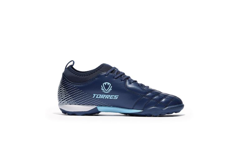 Бутсы футбольные (многошиповки) подростковые Torres BOLA-J TS2342310-372 с носком, синий фото 5