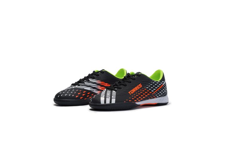 Бутсы зальные детские Torres RAYO KID TS134235-124 чёрно-оранжевый фото 3