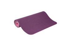 Коврик для йоги и фитнеса ПРОФ (фиолетовый-розовый) 6 мм PROFI-FIT