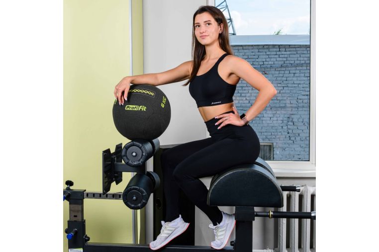 Медицинбол набивной кевларовый (Kevlar Wallball) PROFI-FIT 9 кг фото 1
