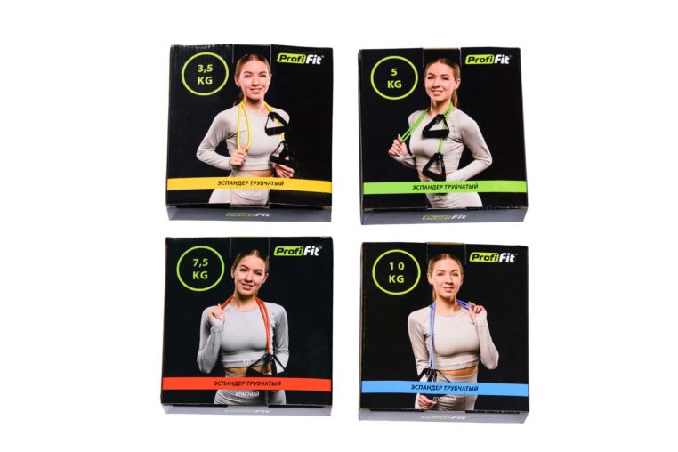 Эспандер трубчатый зеленый, сопротивление 5 кг PROFI-FIT РАСПРОДАЖА фото 2