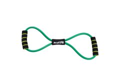 Эспандер трубчатый восьмерка, зеленый, сопротивление сильное 7,5 кг PROFI-FIT РАСПРОДАЖА