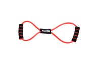 Эспандер трубчатый восьмерка, красный, сопротивление среднее 5 кг PROFI-FIT РАСПРОДАЖА