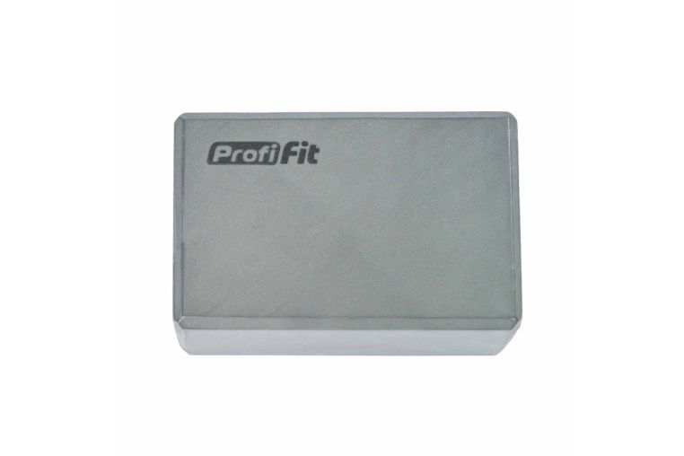 Блок для йоги серый PROFI-FIT 