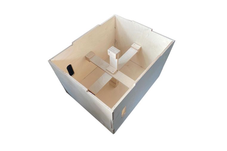 Универсальный PLYO BOX 3 в 1 со шкалой наклона (фанера) 50х60х75 см DHZ фото 1