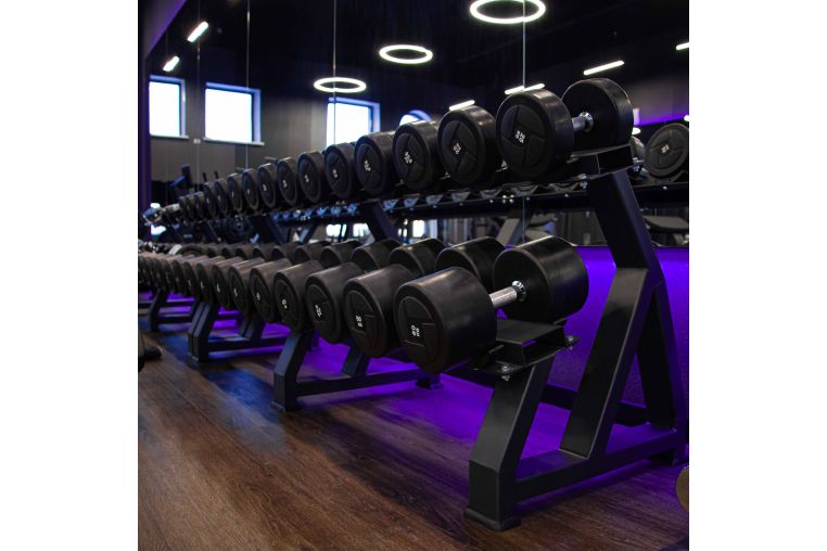 Гантельный ряд POWER (шаг 2,5 кг, 5 пар) PROFI-FIT 40-50 кг фото 3