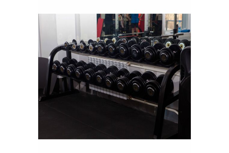 Гантельный ряд BASIC (шаг 2,5 кг, 10 пар) PROFI-FIT 27,5-50 кг РАСПРОДАЖА фото 3