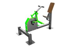 Cardio-1903 Уличный тренажер Степпер с безынерционным нагрузочным механизмом ZAVODSPORTA