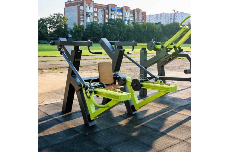 Power-1801.1 Уличный тренажер Жим вверх с переменной нагрузкой ZAVODSPORTA фото 1