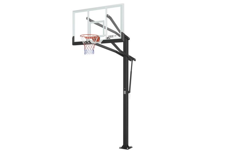 Баскетбольная стойка стационарная UNIX Line B-Stand-TG PRO 72"x42" R45 H230-305 см 