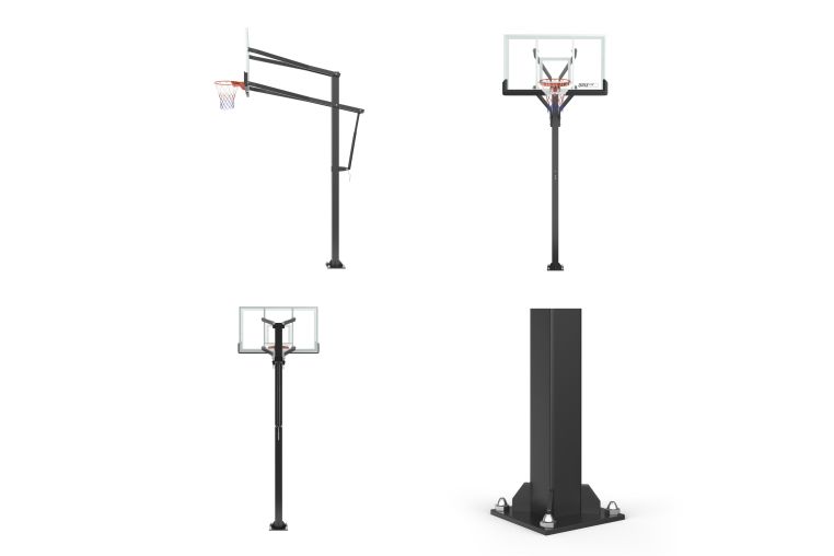 Баскетбольная стойка стационарная UNIX Line B-Stand-TG PRO 72"x42" R45 H230-305 см фото 11