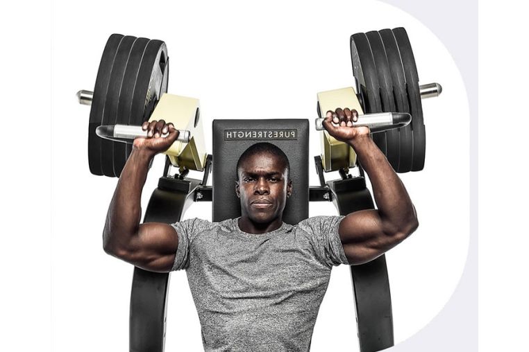 Нагружаемый дисками тренажер Technogym PURE SHOULDER PRESS BLK/BLK/BLK фото 1
